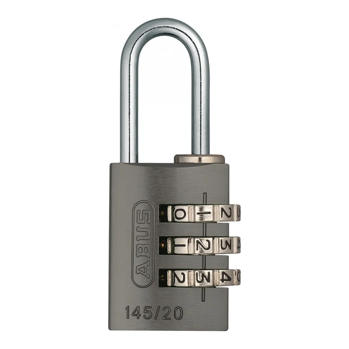 145/20 aluminium combination padlock 3-digit