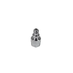 Adapter nipple with one-way valve from Schrader to Dunlop valve