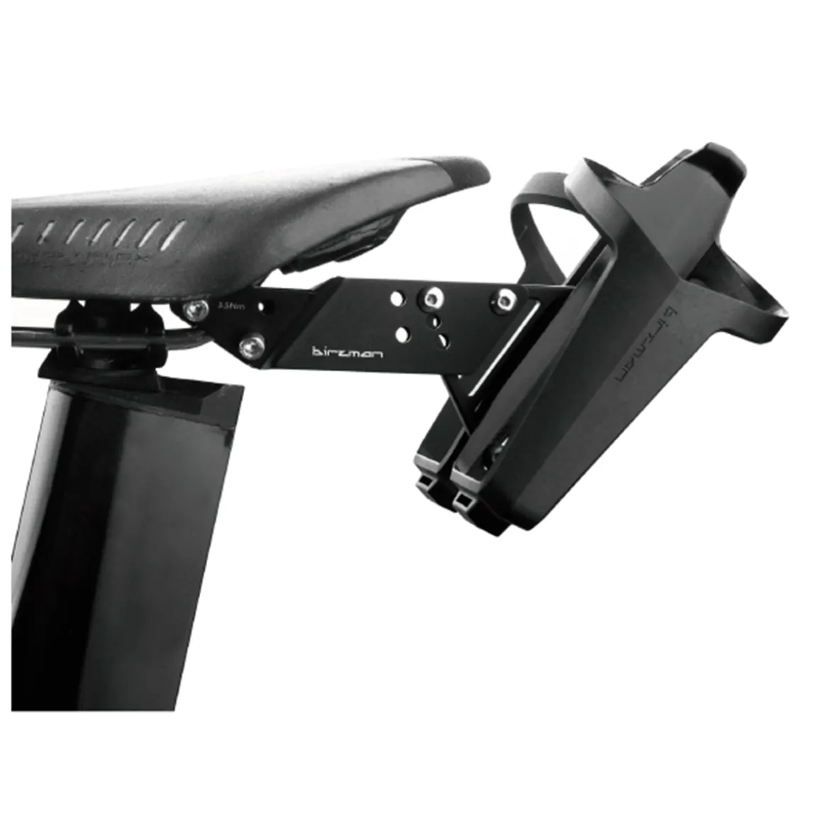 Aeroman bottle cage adapter for saddle fixing