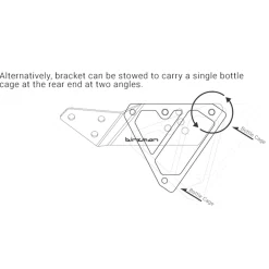 Aeroman bottle cage adapter for saddle fixing
