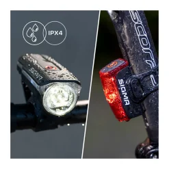 Aura 60 Front Light and Infinity Rear Bike Light Set