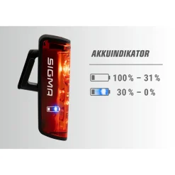 BLAZE USB Battery-Powered Rear Light with Brake Light