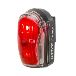 Cando battery-powered USB rear light with dual LED