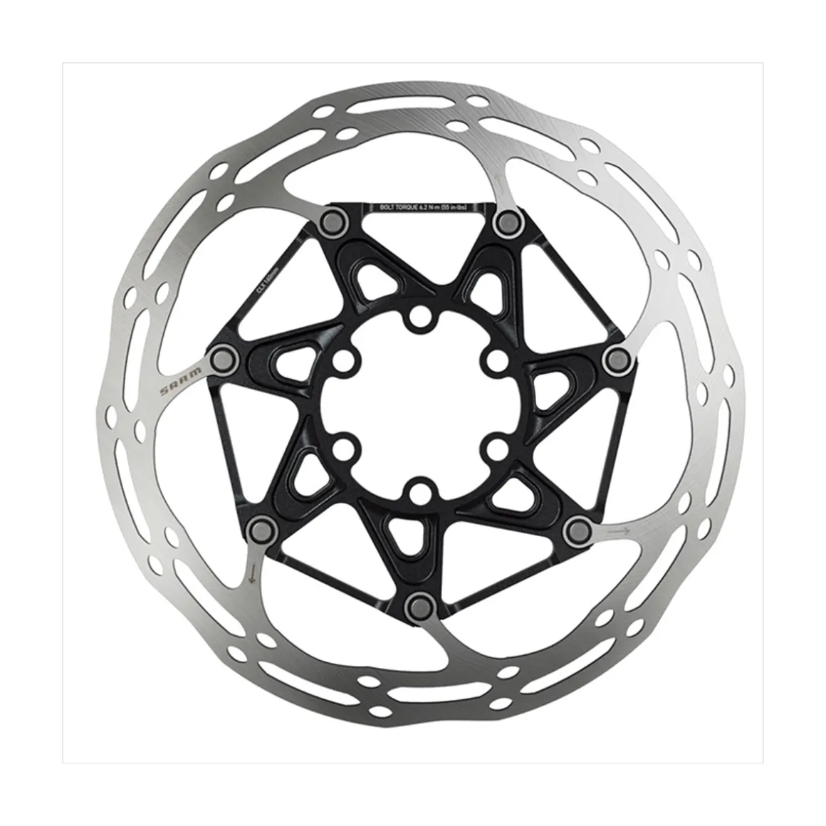 Centerline X Rounded 6-hole Brake Disc, incl. Steel Fixing Bolts