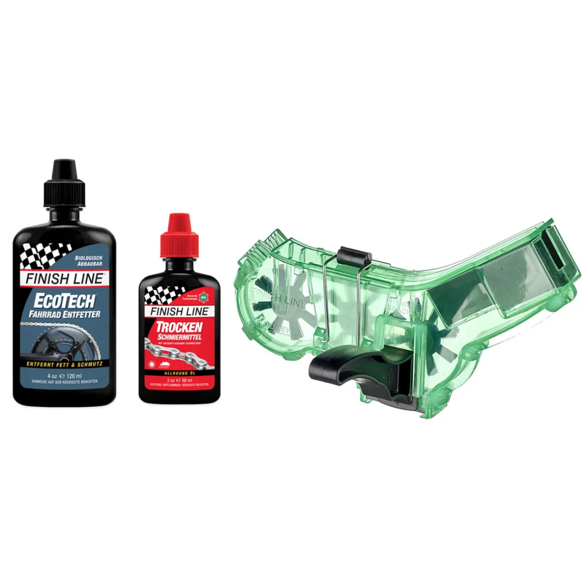 Chain Cleaning Set with EcoTech Degreaser and Dry Lubricant