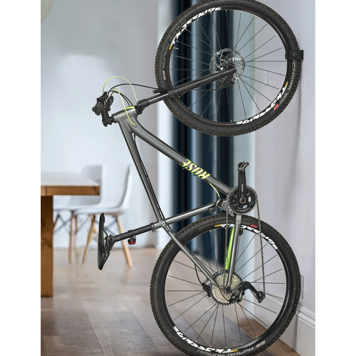 CLUG PRO MTB Bicycle Wall Bracket 1.75"-2.25" Secured with Fidlock
