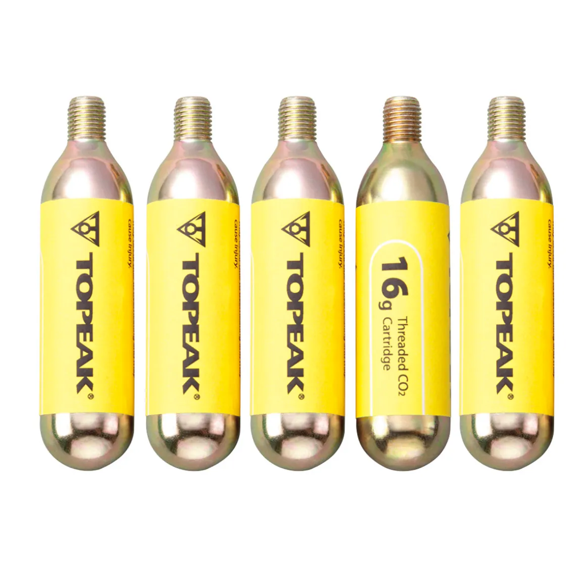 CO2 Cartridges 16g Threaded, 5 Pack