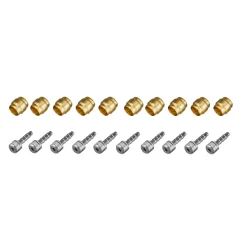 Connection set for hydraulic hose (olive + insert pin), 10 pcs.