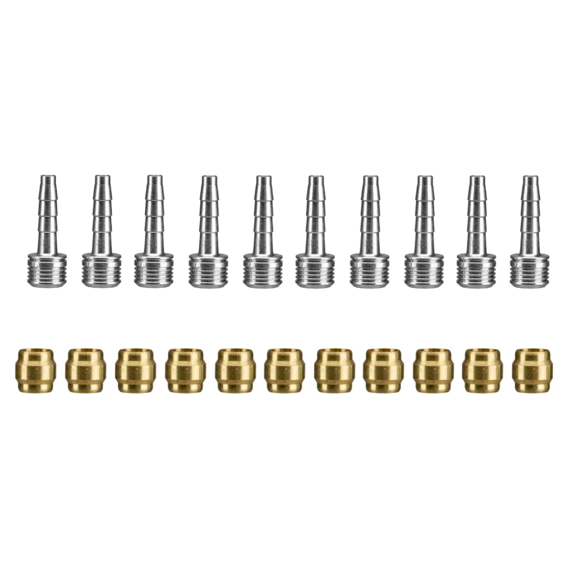 Connection set for hydraulic hose (olive + insert pin), 10 pcs.
