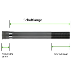 Cromo Steerer Tube 1" / Thread