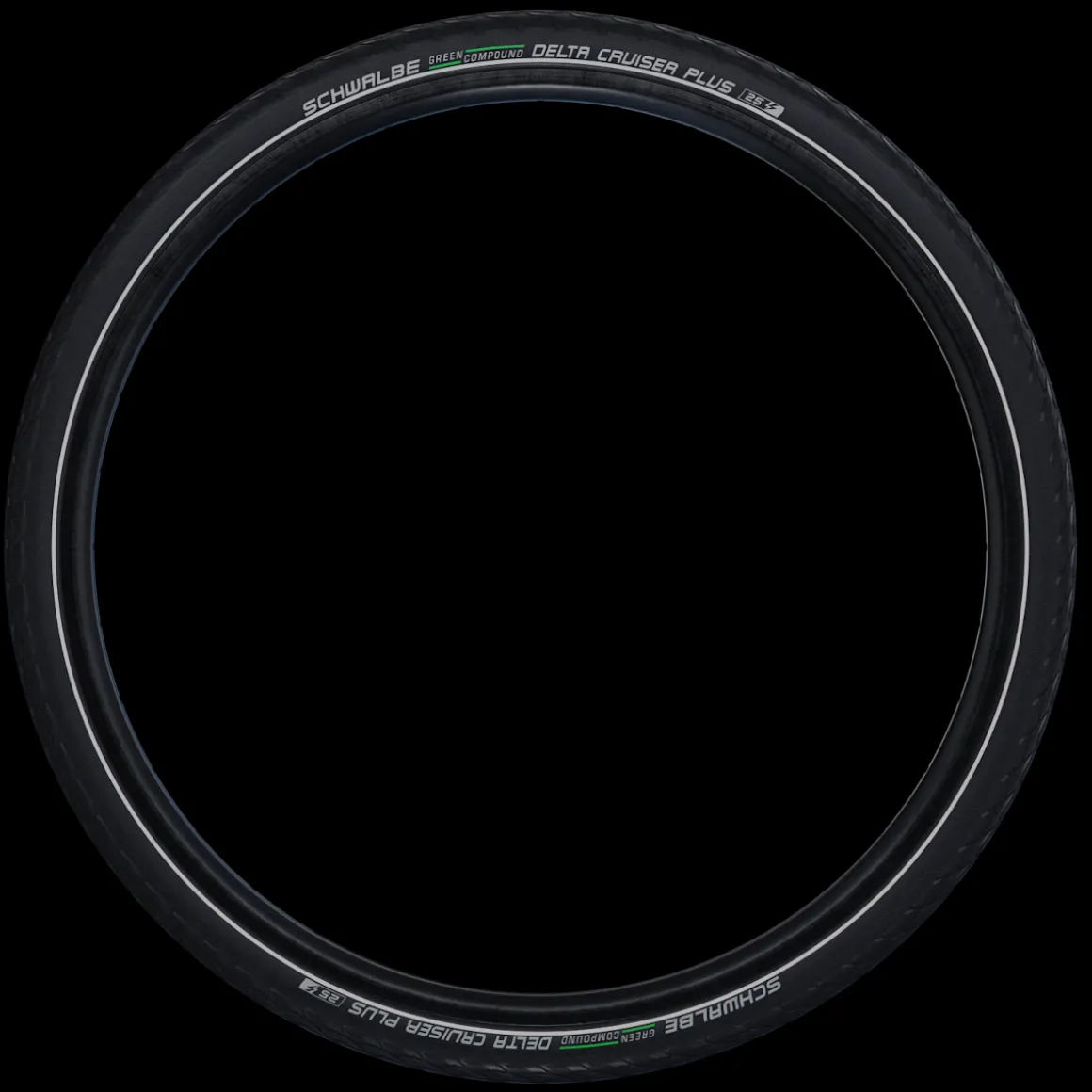 DELTA CRUISER PLUS Active Line Green Compound Clincher Tyre, HS431