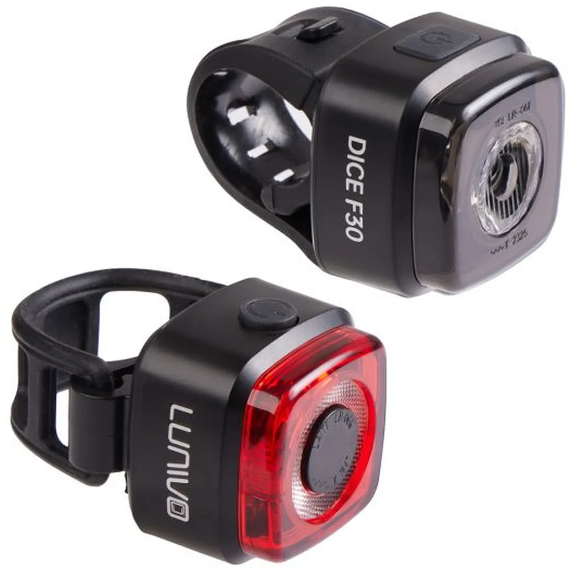 DICE F30 Front Light + DICE R Rear Light Rechargeable Light Set