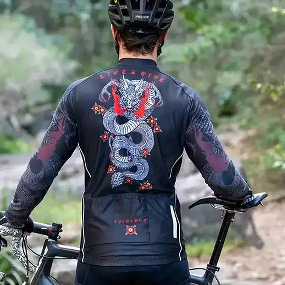 DRAGON MEN’S LONG SLEEVE JERSEY Cycling Jersey
