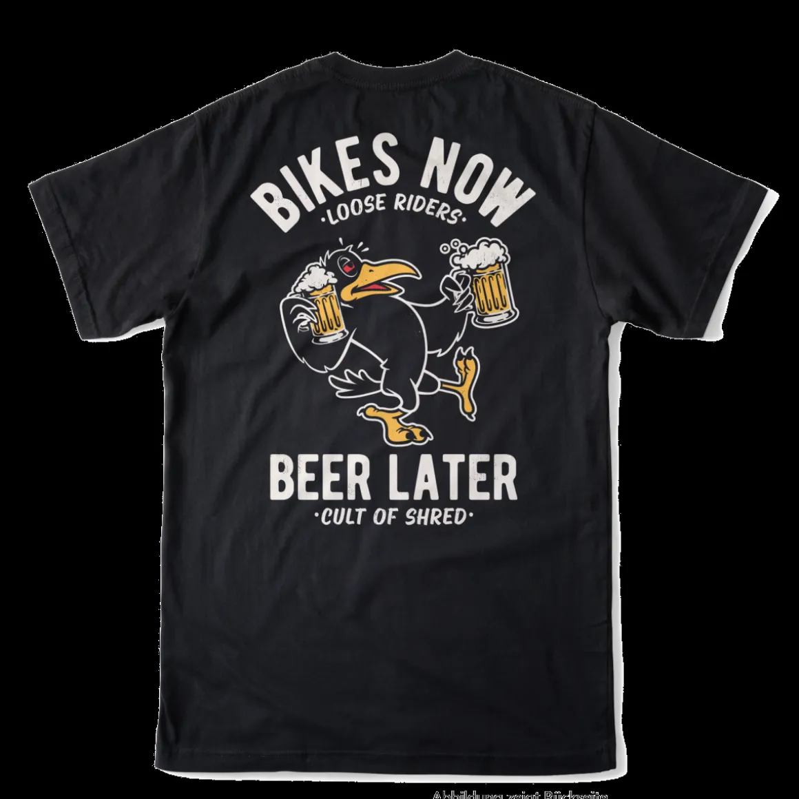 DRINKY CROW BLACK TECH TEE Short Sleeve MTB Shirt