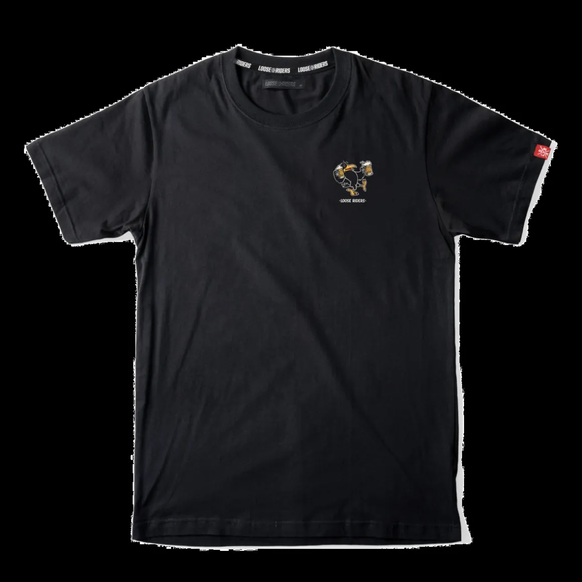 DRINKY CROW BLACK TECH TEE Short Sleeve MTB Shirt