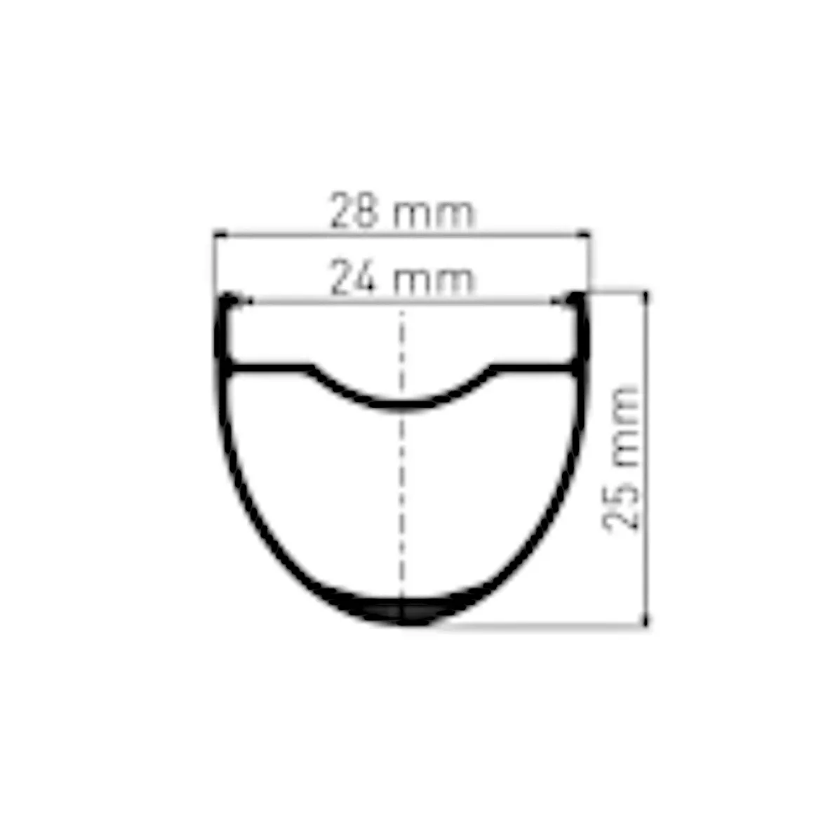 G 1800 Spline® DB 25 Gravel Front Wheel 28"/700C (12x100 mm)