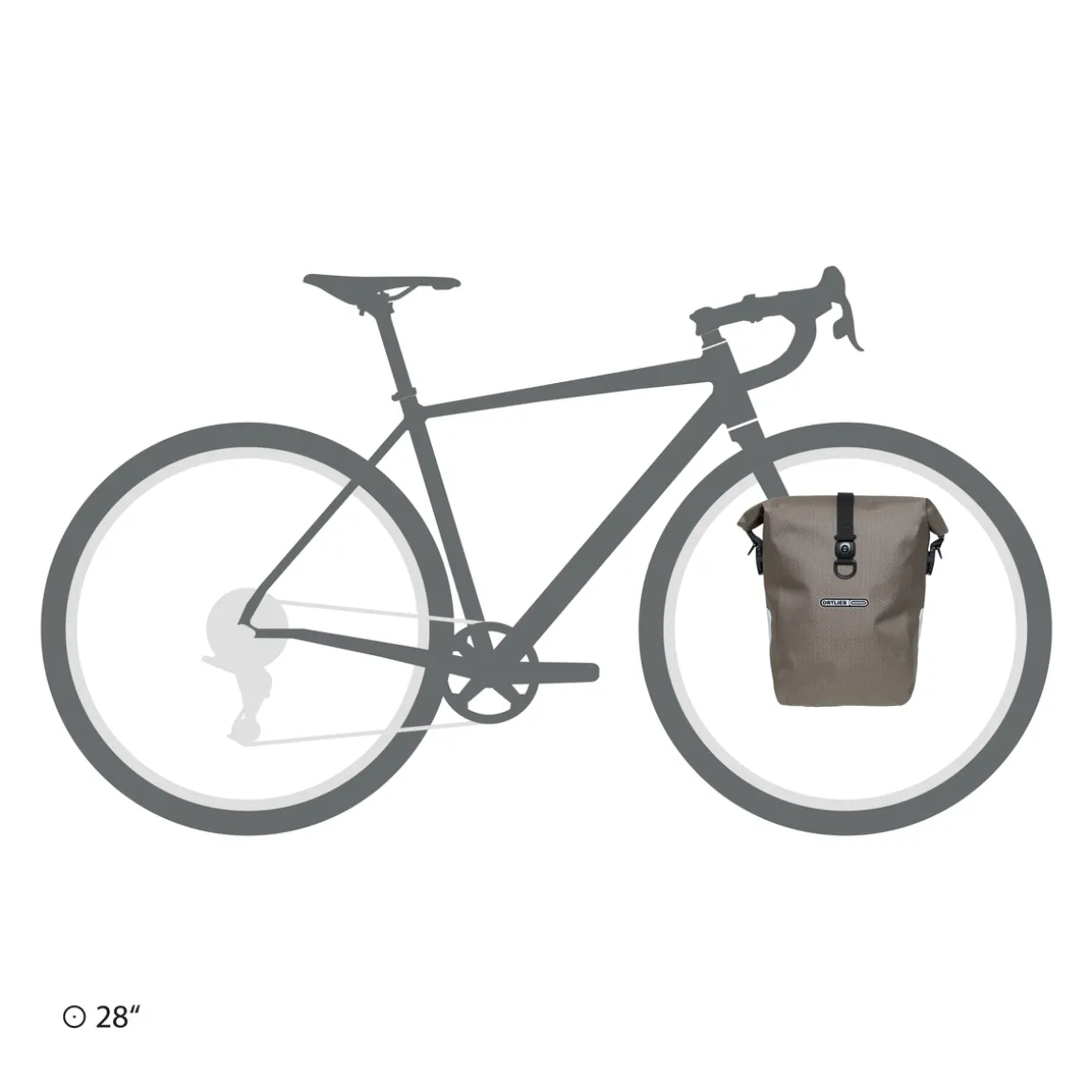 GRAVEL-PACK Set Consisting of Two BIKE PACKING Pannier Bags