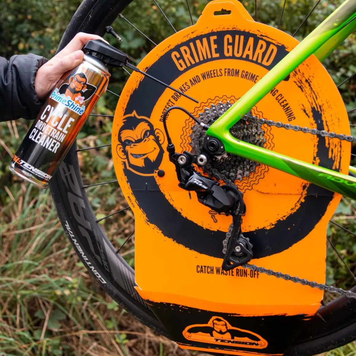 Grime Guard Wheel Cover with Tray Cleaning Aid