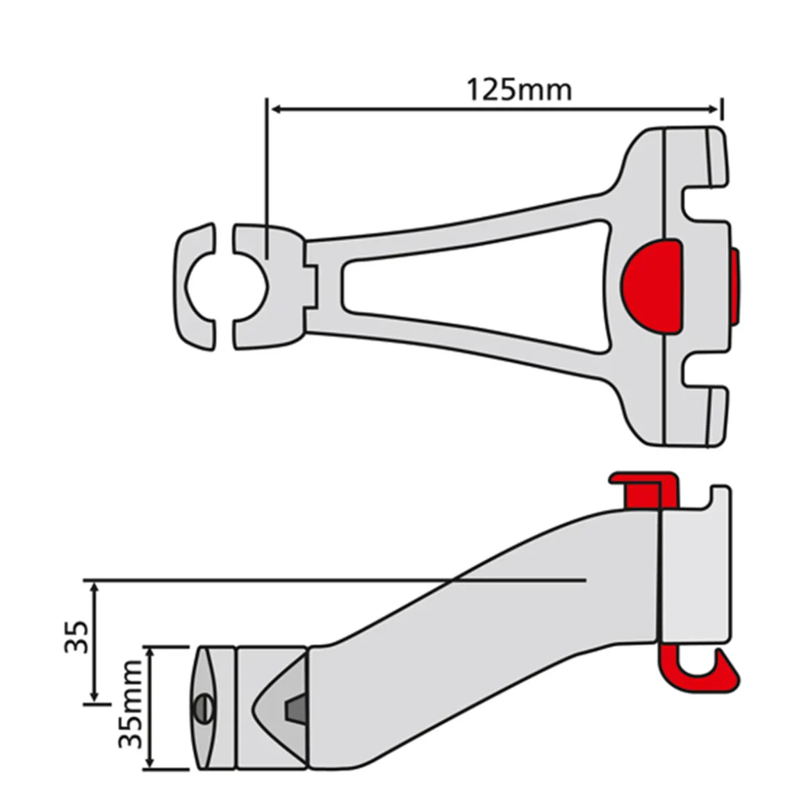 handlebar adapter for stem