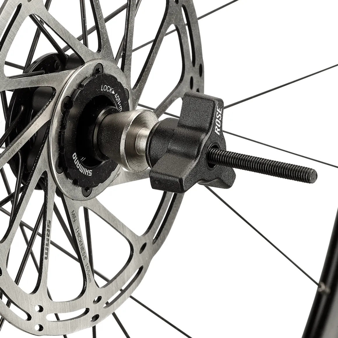 Hollow Axle Adapter for Truing Stand Hub Clamp