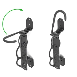 Hook-In Vario Wall Mount Bike Rack Foldable and Swivelling