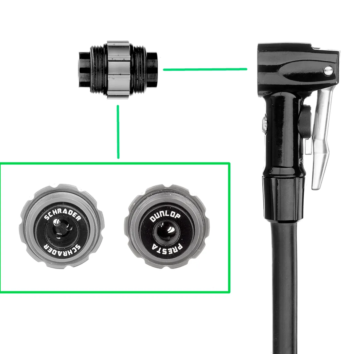 Hose with Clever Twin-Valve 2in1 Pump Head for Druckmacher XXL 260