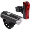 LYNX F30 Alu Front Light + LYNX R Brake A Rear Light Rechargeable Light Set