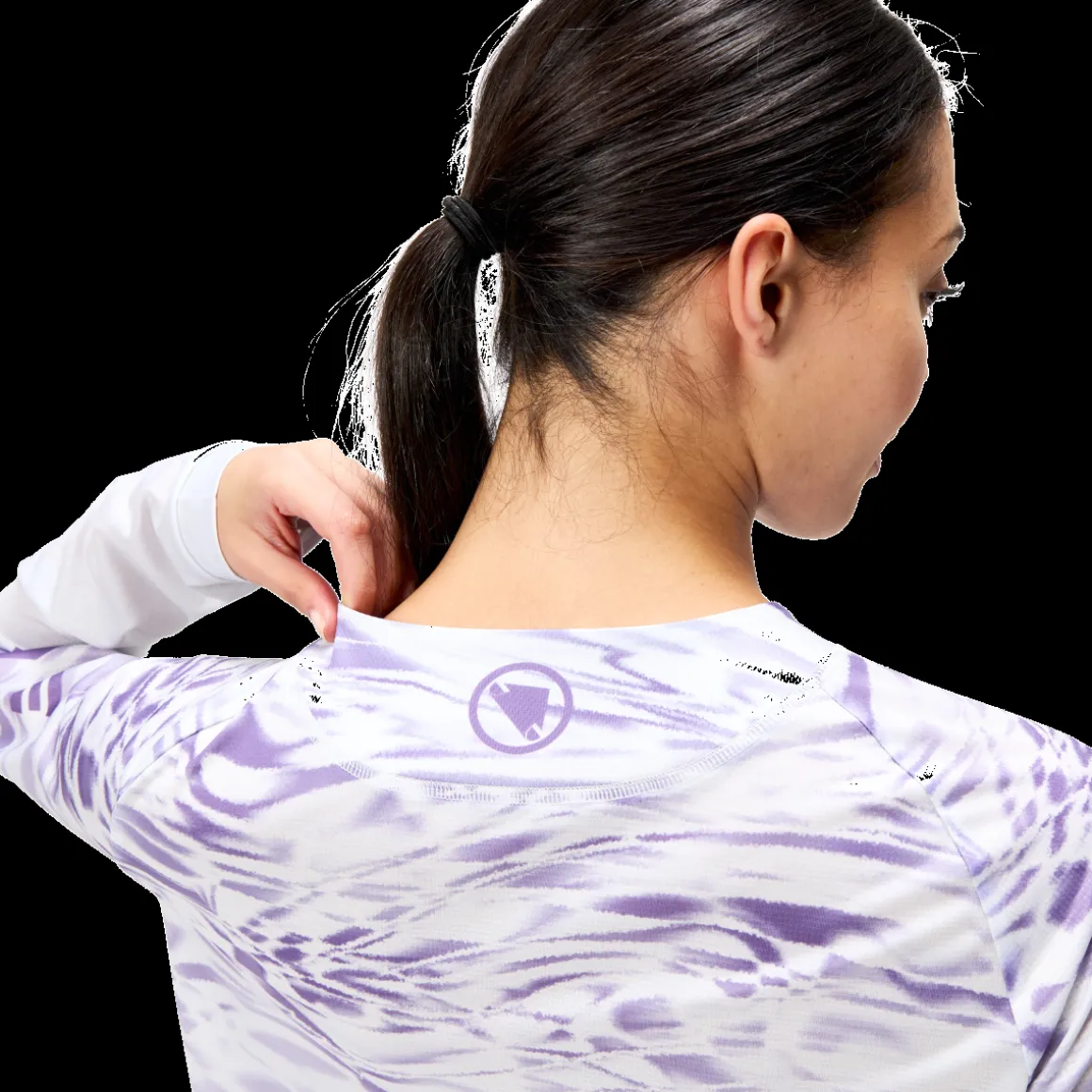 MARBLE WOMEN'S LTD PRINTED L/S TEE Women's Long-sleeved Bike Jersey