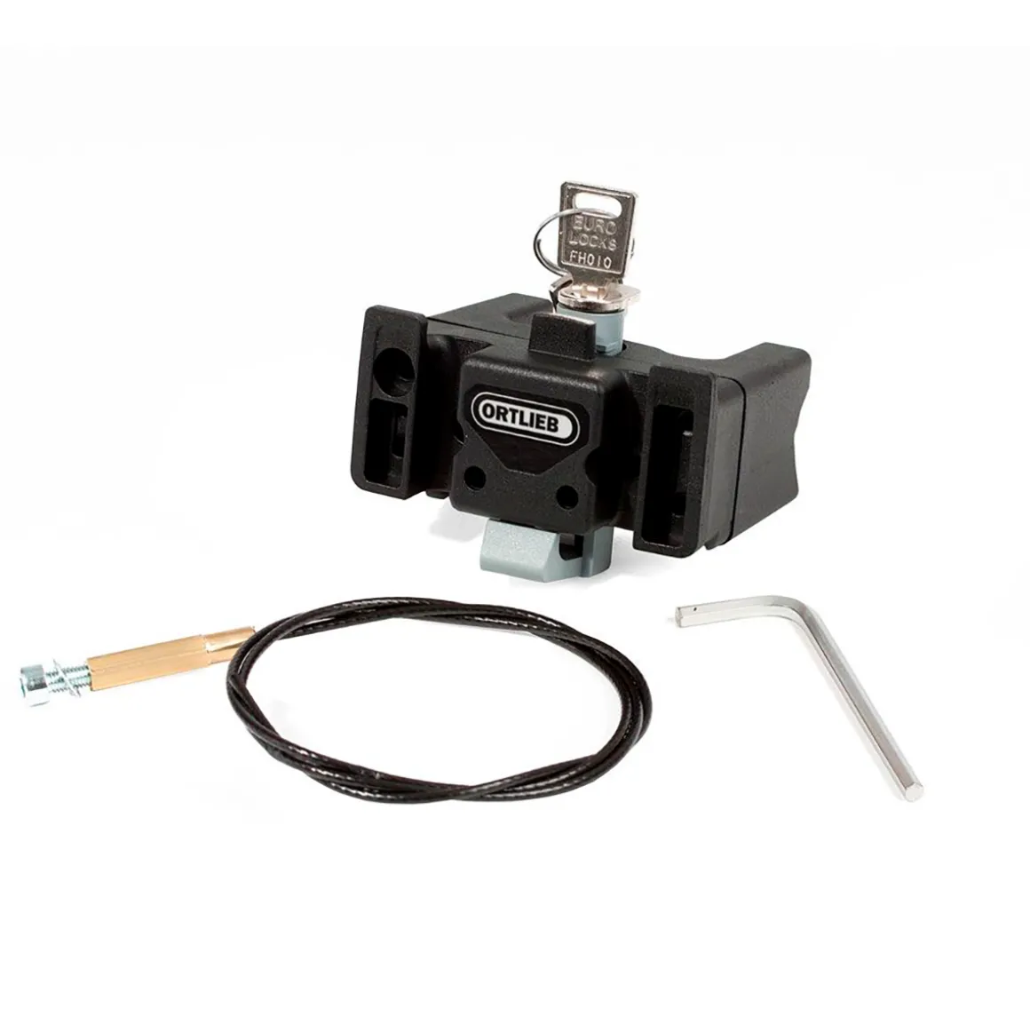 Mounting Set for Handlebar Bags/Baskets with Lock