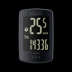 Padrone CC-PA100W Stealth Edition Bike Computer incl. Out-Front Handlebar Mount