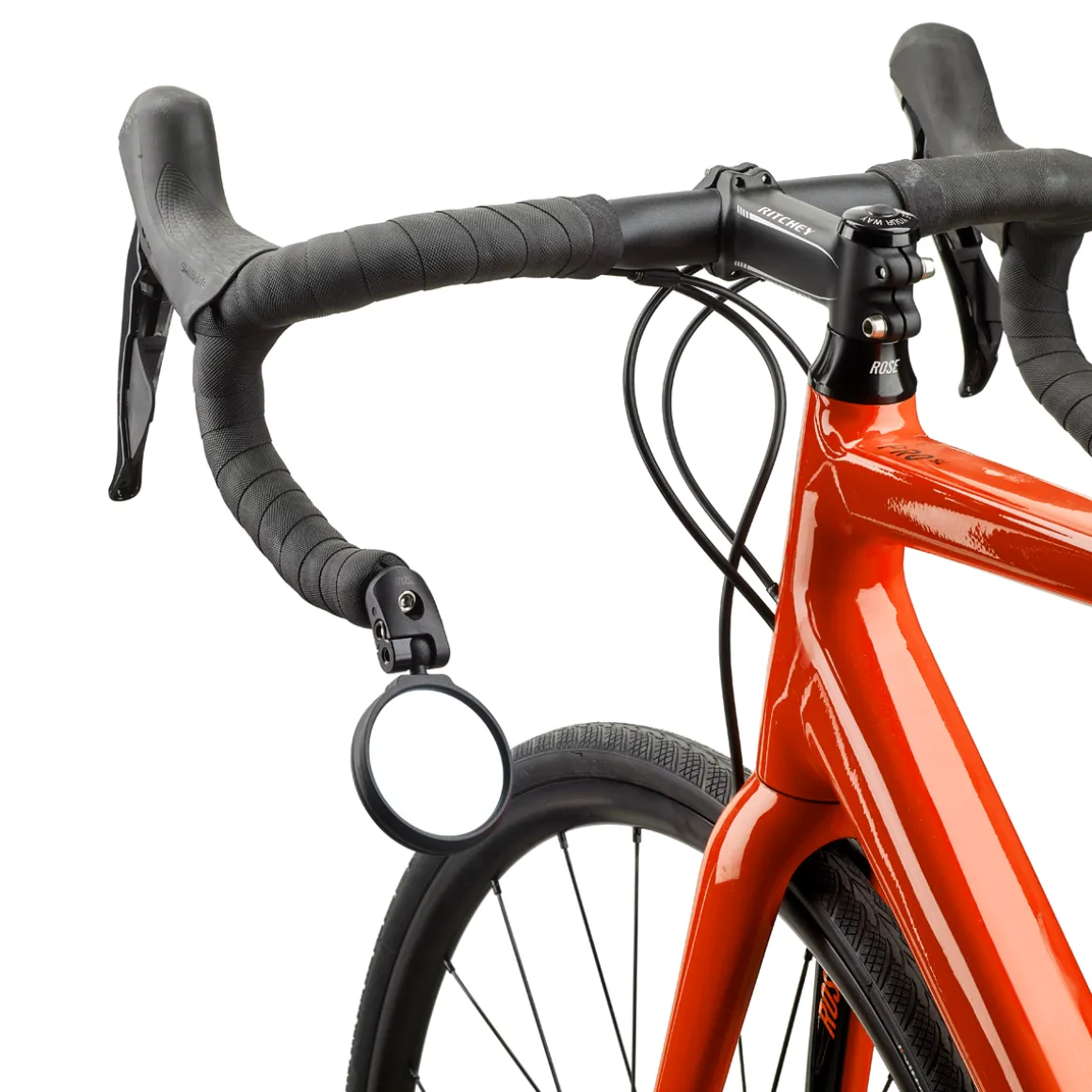 Rear View Vario Retractable Bicycle Mirror, Tinted