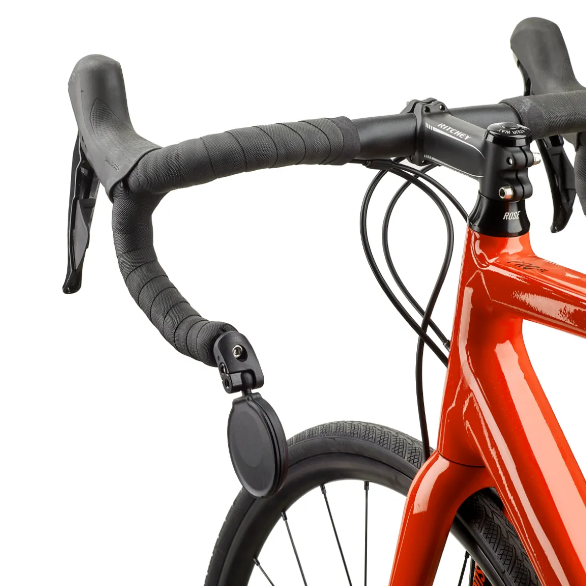Rear View Vario Retractable Bicycle Mirror, Tinted