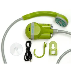 rechargeable battery camping shower