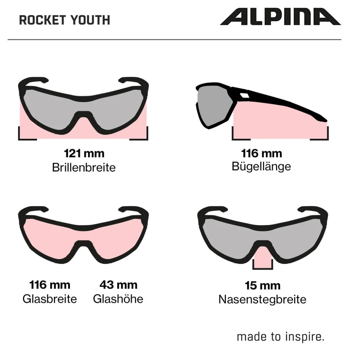 ROCKET YOUTH MTB children's sports glasses
