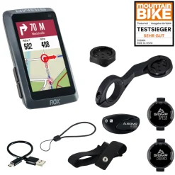 ROX 12.1 EVO Set GPS Bike Computer + Sensor Speed, Cadence, HR