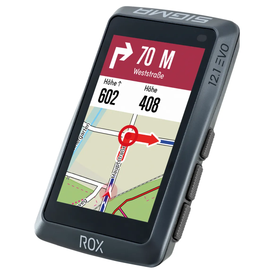 ROX 12.1 EVO Set GPS Bike Computer + Sensor Speed, Cadence, HR