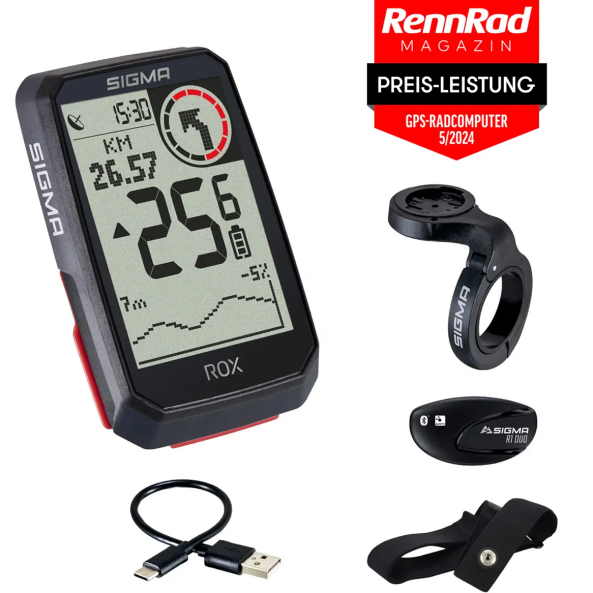 ROX 4.0 GPS Bike Computer HEART RATE SET