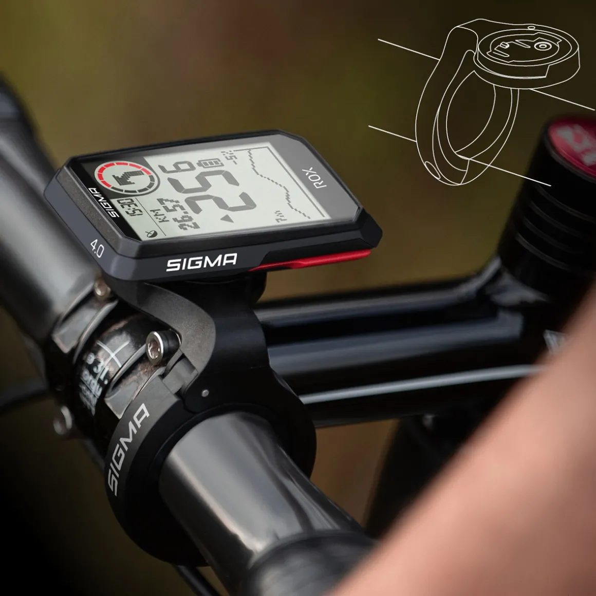 ROX 4.0 GPS Bike Computer SENSOR SET