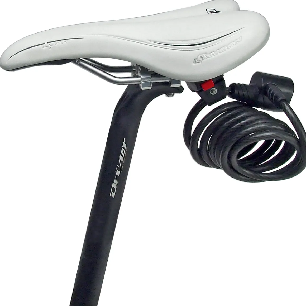 Saddle adapter with cable lock holder