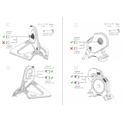 Tacx® T2885 Thru Axle Adapter Kit 135 x 10 / 12mm for Neo 2T Smart / Flux S Smart / Flux Roller Trainer