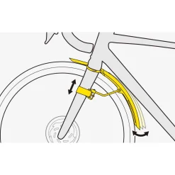 TETRAFENDER R1 + R2 Road Bike Mudguard Set