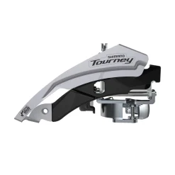 TOURNEY FD-TY600-L6 Front Derailleur 3 x 6/7/8-Speed – Clamp Attachment – 66-69° Chainstay Angle