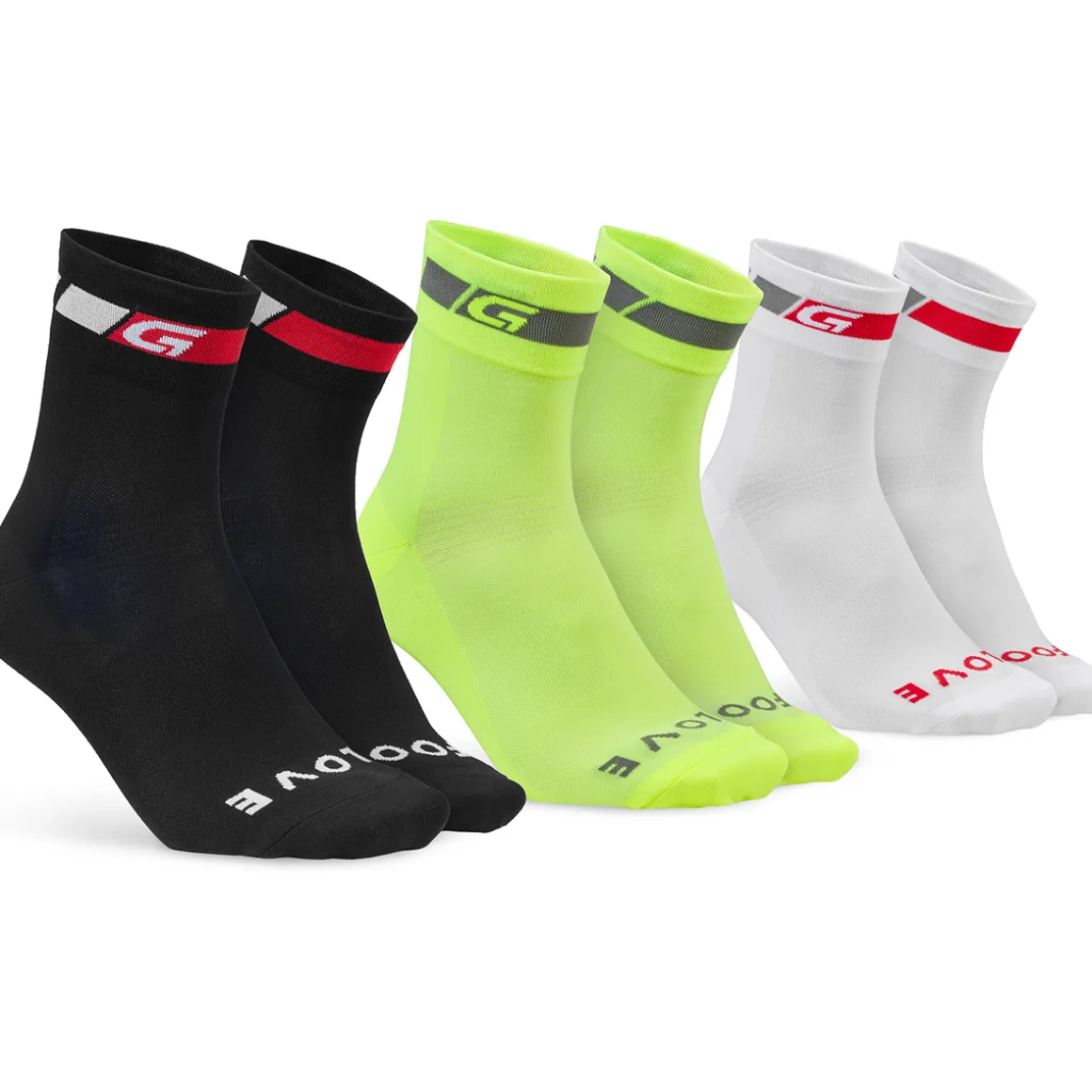 TRICOLORE REGULAR CUT 3 PACK Socks