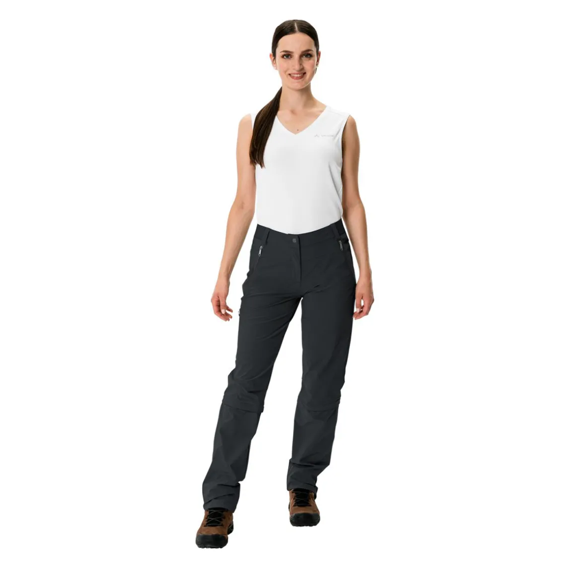 WOMEN'S FARLEY STRETCH CAPRI T-ZIP PANTS III Zip-Off Trousers