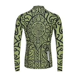 ZANZIBAR GREEN MEN’S LONG SLEEVE JERSEY Cycling Jersey