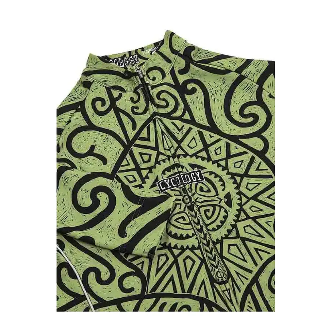 ZANZIBAR GREEN MEN’S LONG SLEEVE JERSEY Cycling Jersey